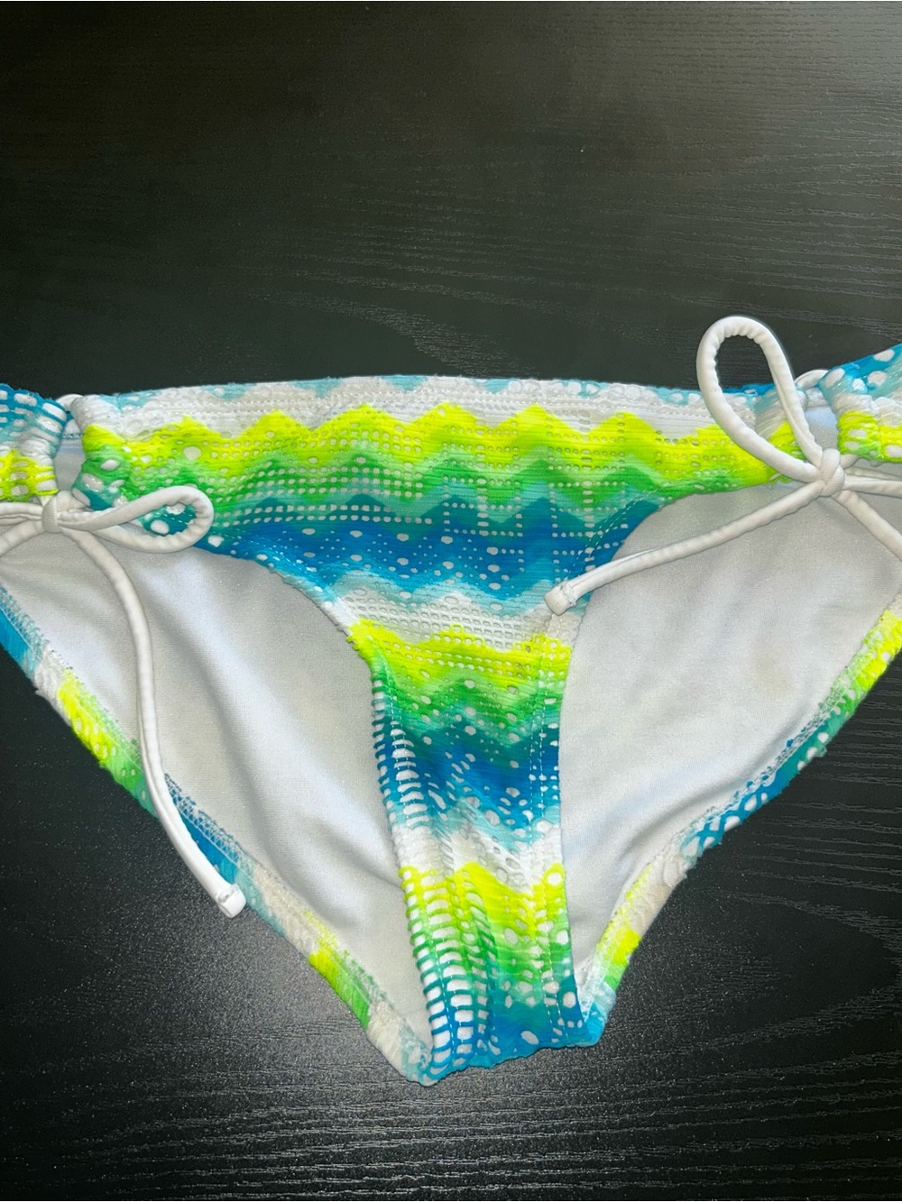 OP Women's Bikini Bottoms in Blue, Lime, White